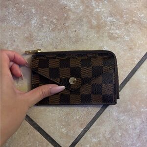 Checkered Brown Wallet